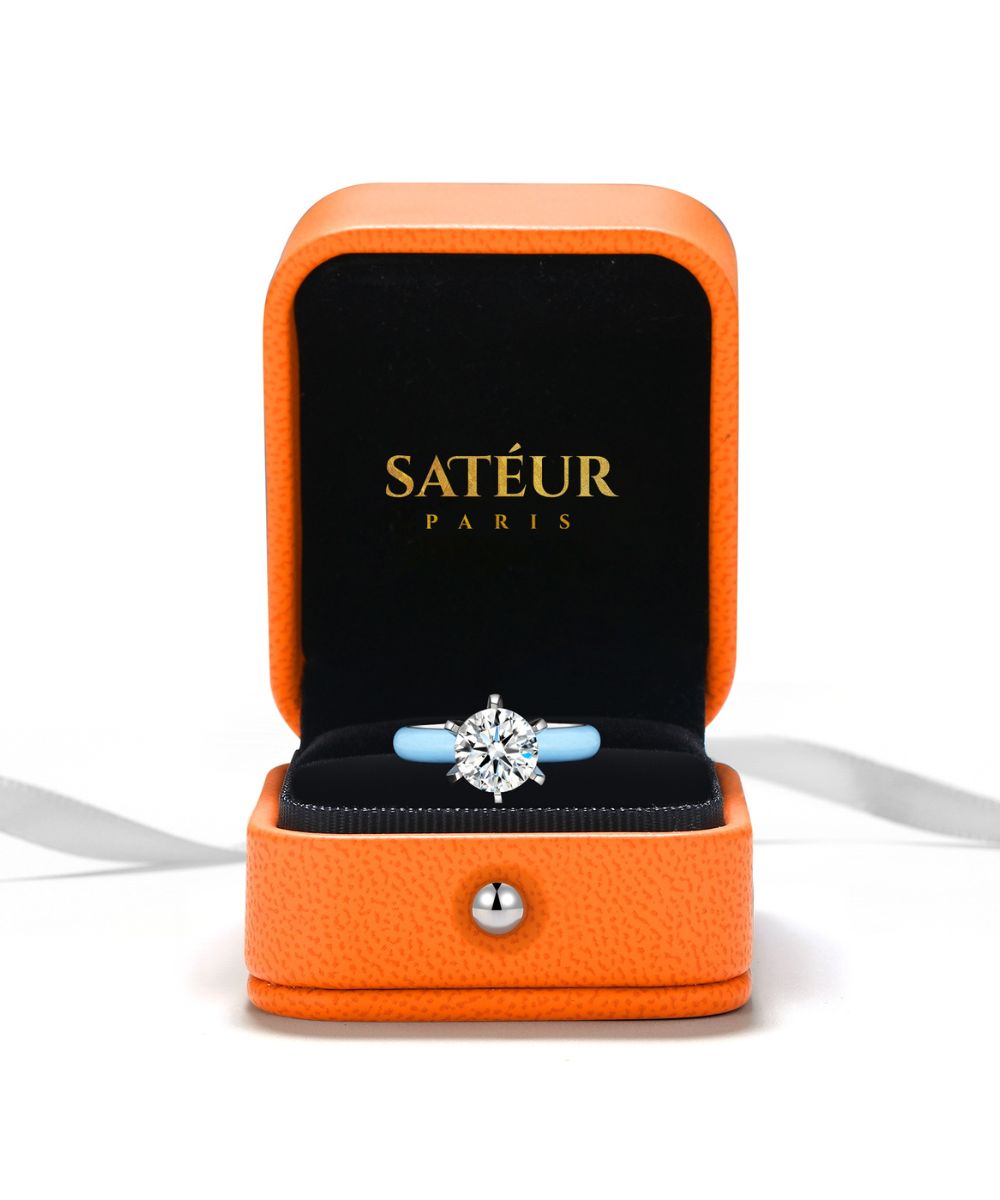 Satéur 彩色寶藍戒指™