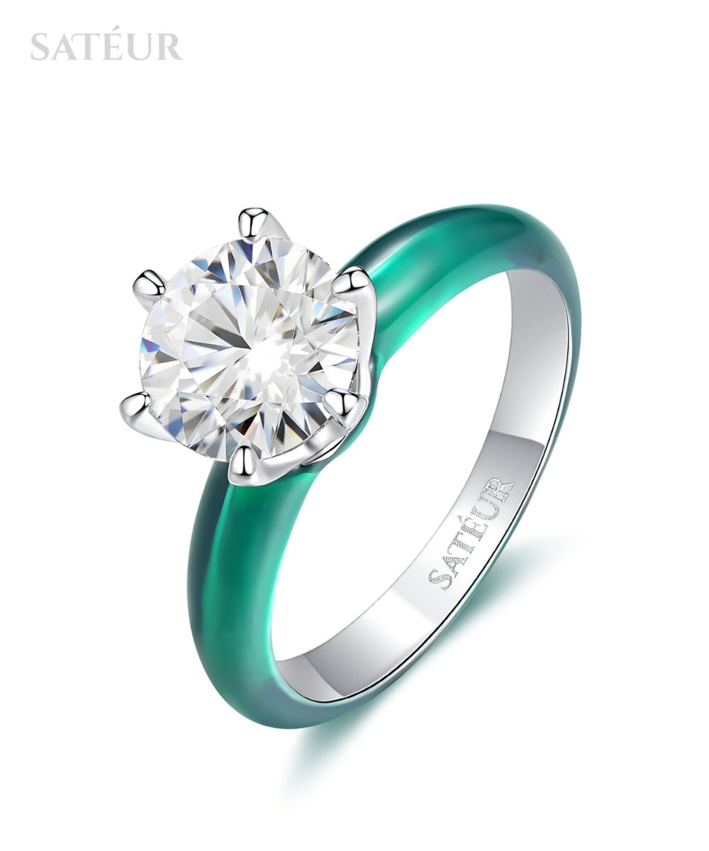 Satéur Colorée Peacock Green Ring™