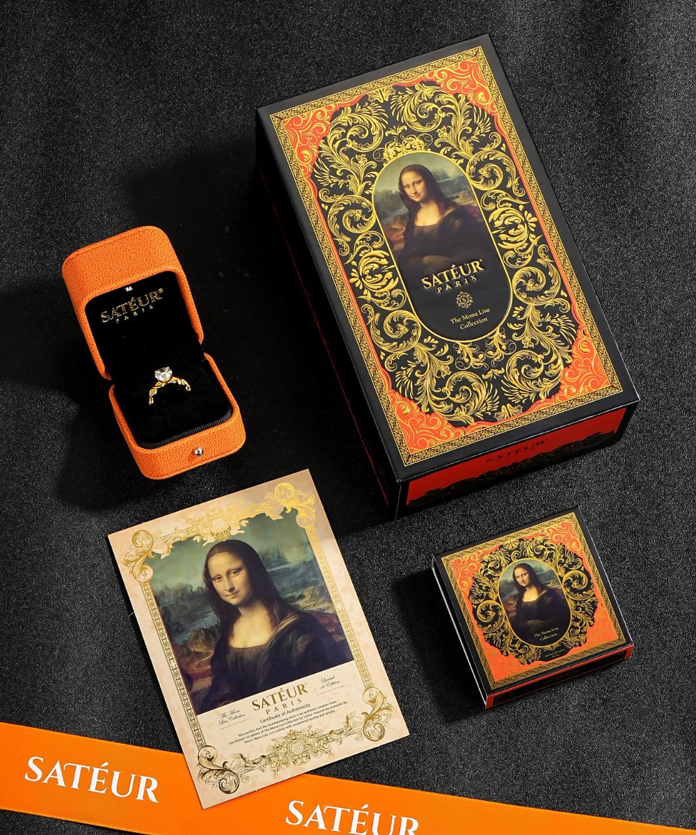Satéur Argenté Mona Lisa Diamond Ring™, 18K White Gold