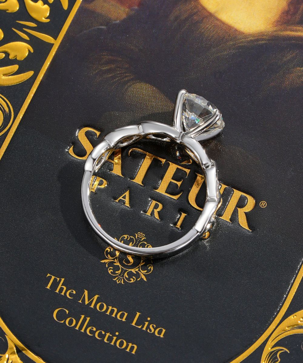 Satéur Argenté Mona Lisa Diamond Ring™, 18K White Gold