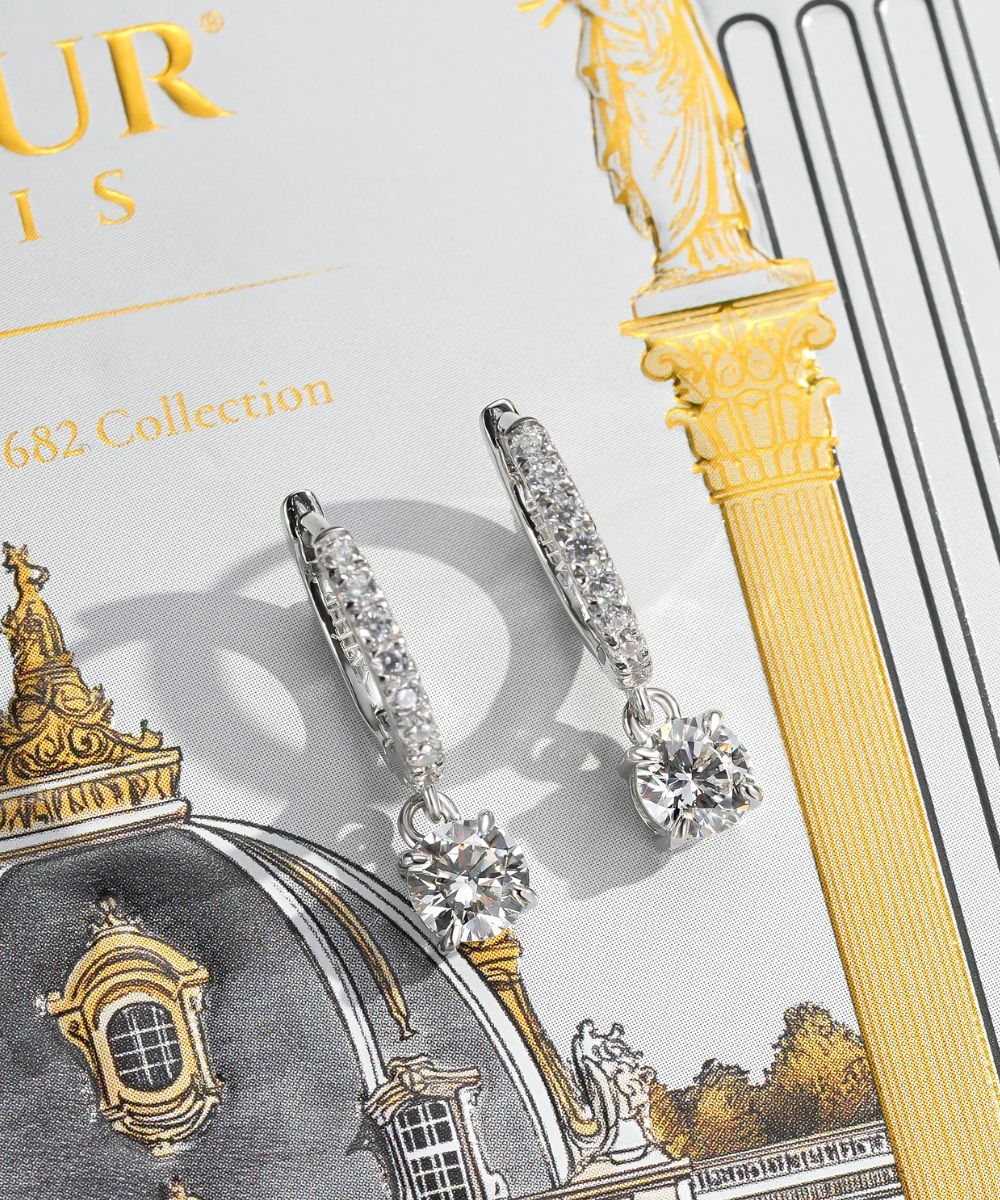 Satéur Jardin 1682 Diamond Earrings™, 18K White Gold