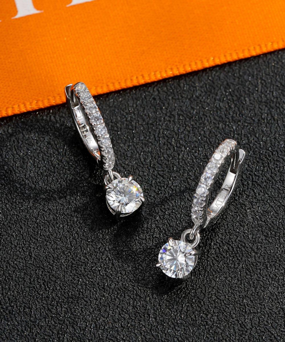 Satéur Jardin 1682 Diamond Earrings™, 18K White Gold