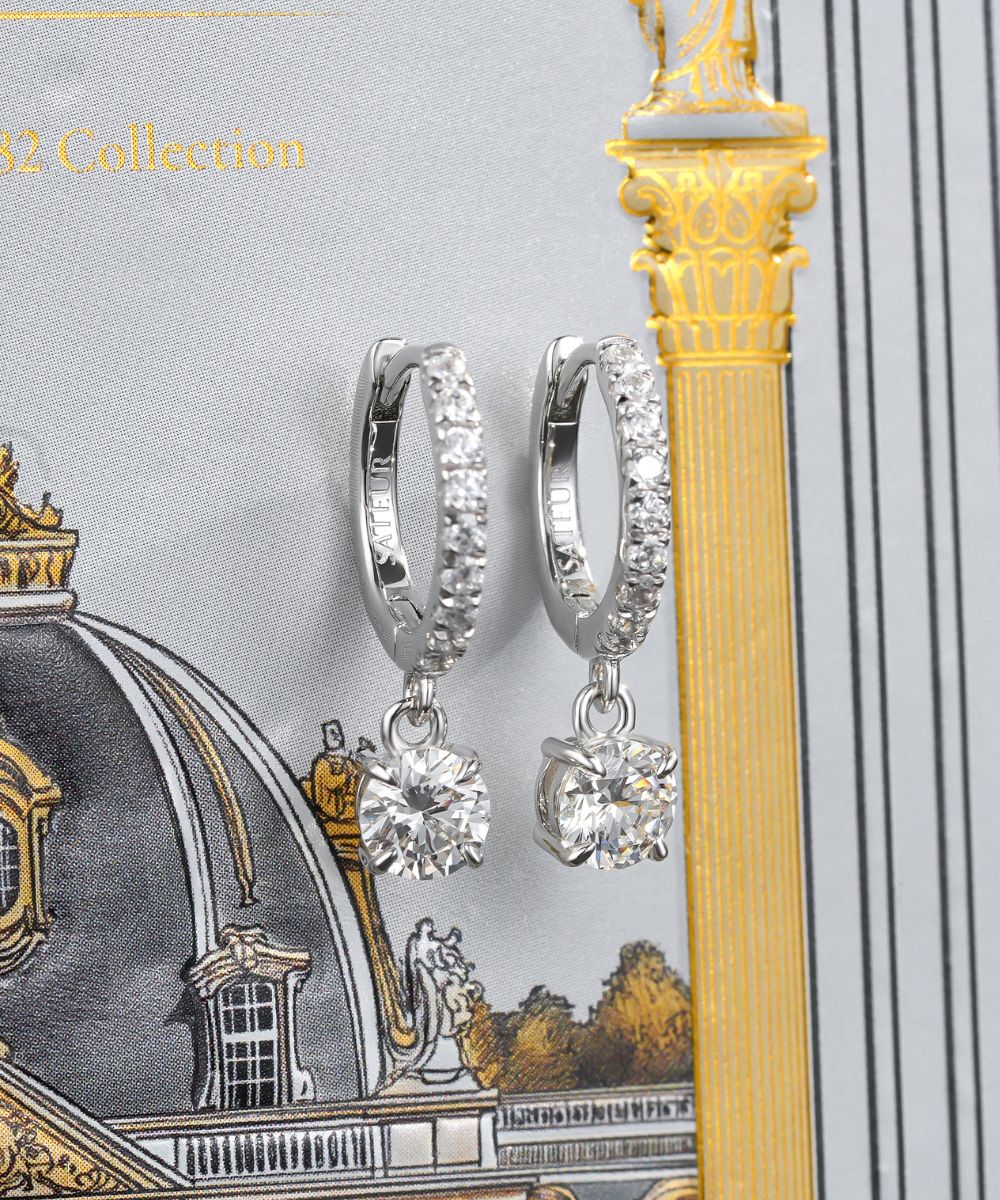 Satéur Jardin 1682 Diamond Earrings™, 18K White Gold