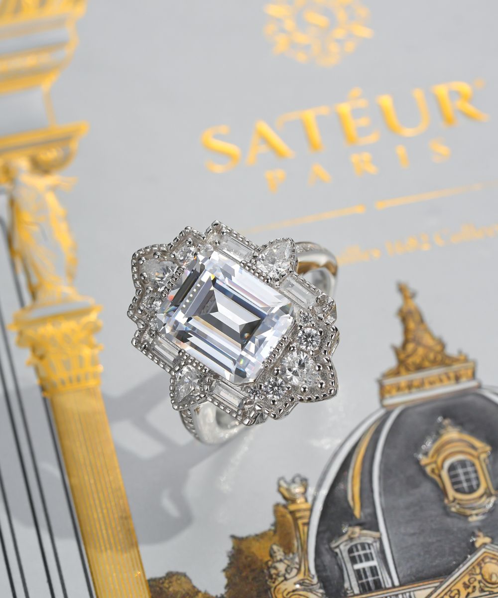 Satéur Héritage 1682 Diamond Ring™, 18K White Gold