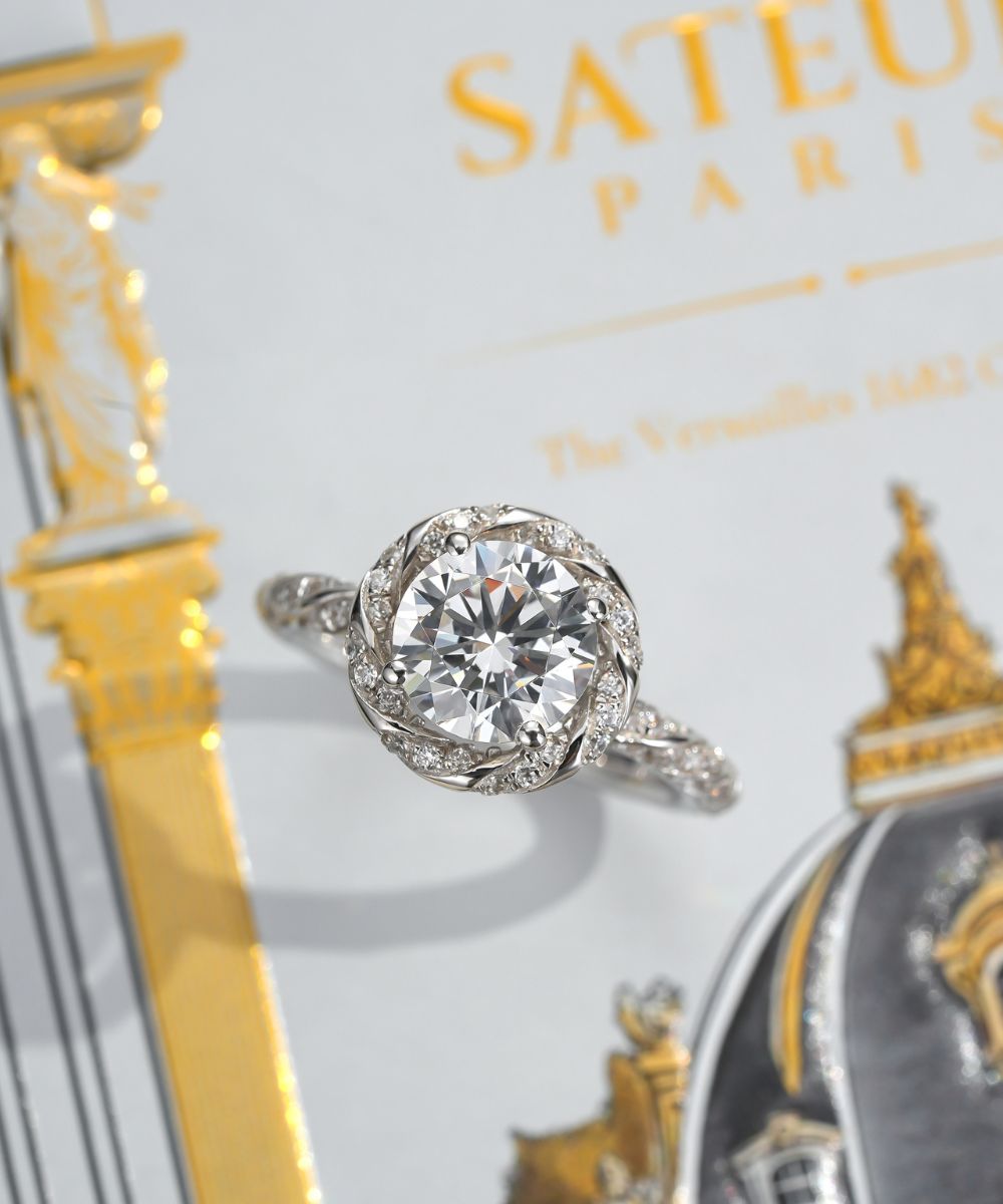 Satéur Palais d’Argent Diamond Ring™, 18K White Gold