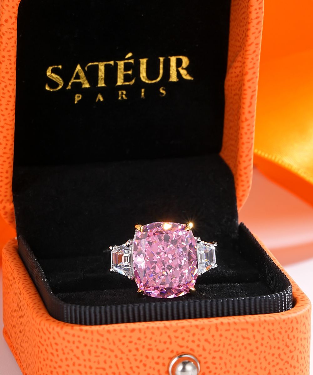 Satéur Rosée Impériale Diamond Ring™, 18K White Gold