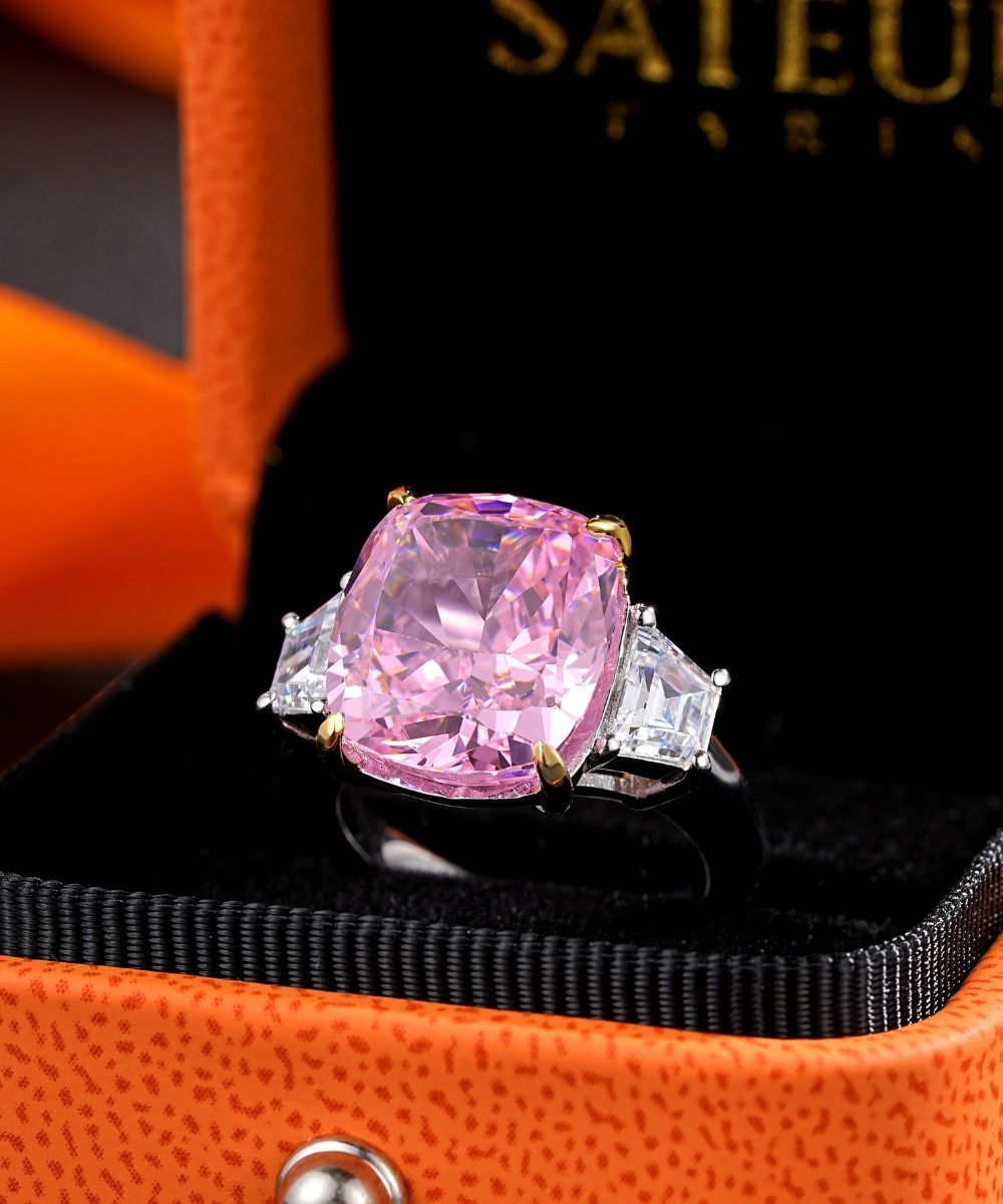 Satéur Rosée Impériale Diamond Ring™, 18K White Gold