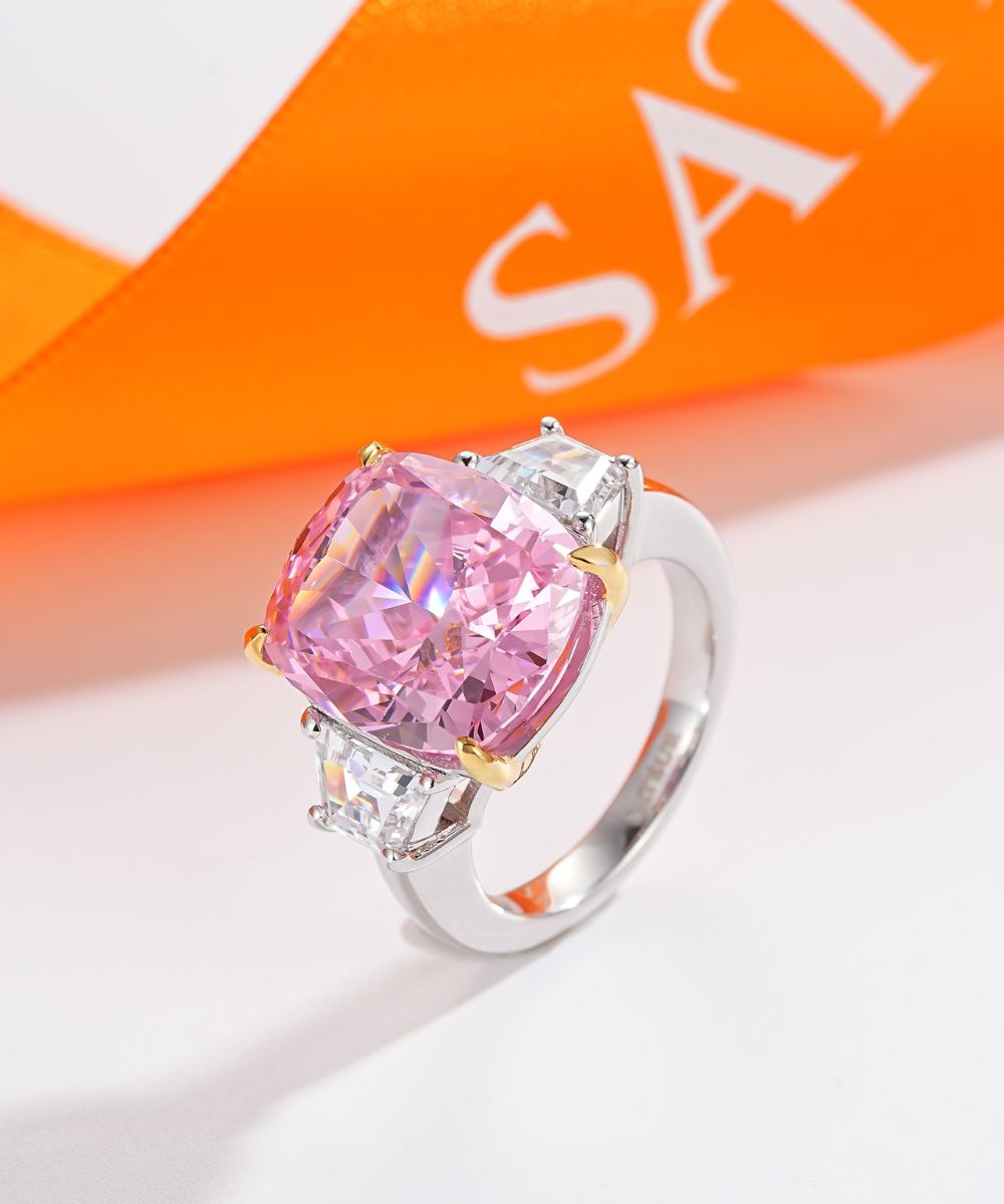 Satéur Rosée Impériale Diamond Ring™, 18K White Gold