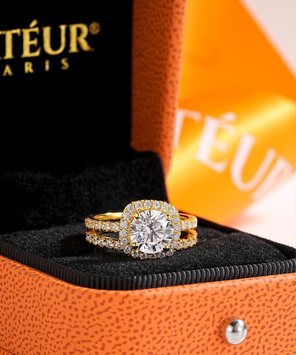 Satéur Aurous Gold Lumière 婚戒套組™ 戒指