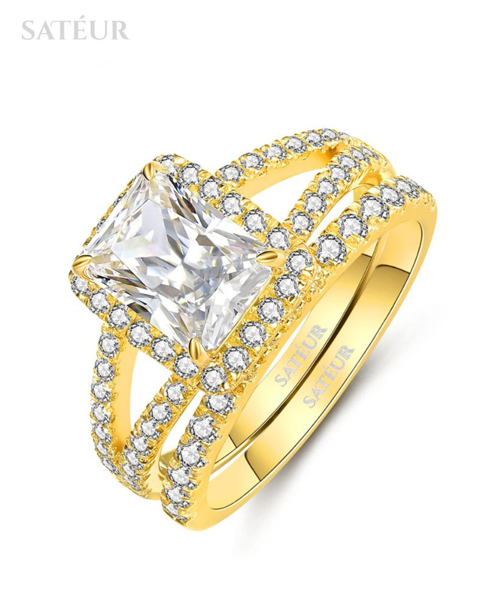 Satéur Aurous Gold Radieux Wedding Ring Set™