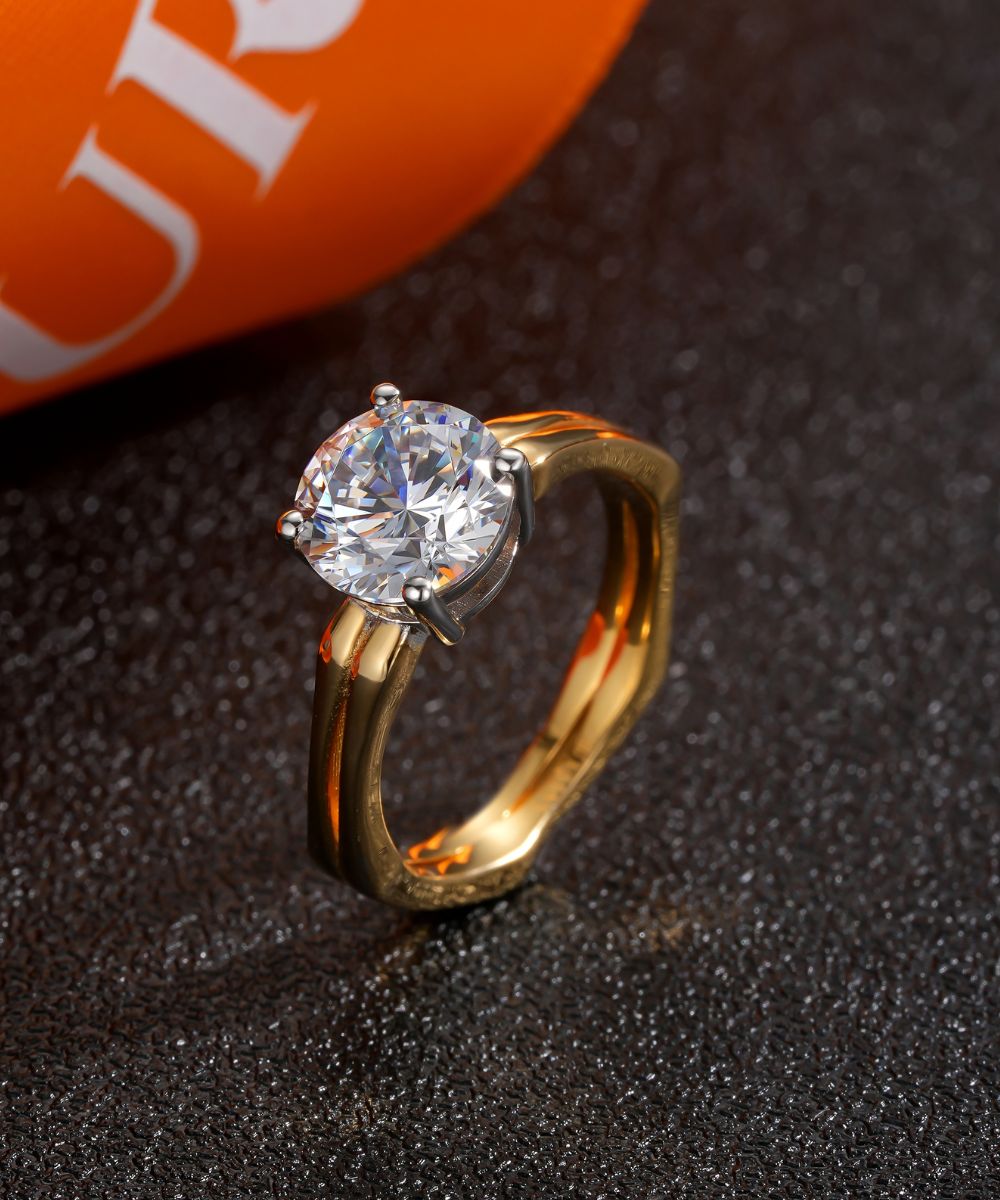 Satéur Deux Âmes Diamond Ring™, 18K Gold