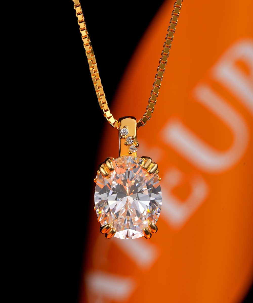 Satéur Galaxie Dorée Diamond Necklace™, 18K Gold
