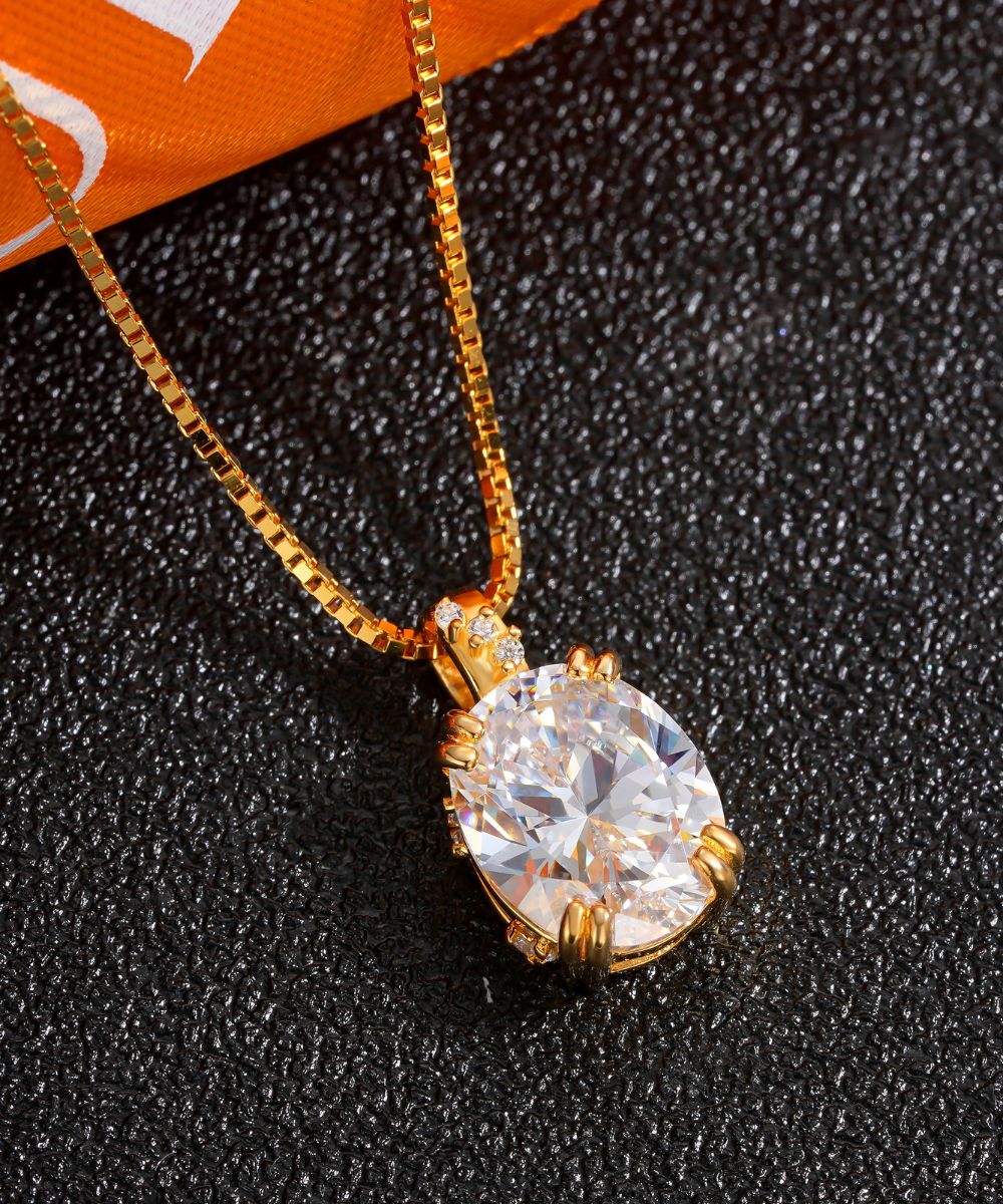 Satéur Galaxie Dorée Diamond Necklace™, 18K Gold