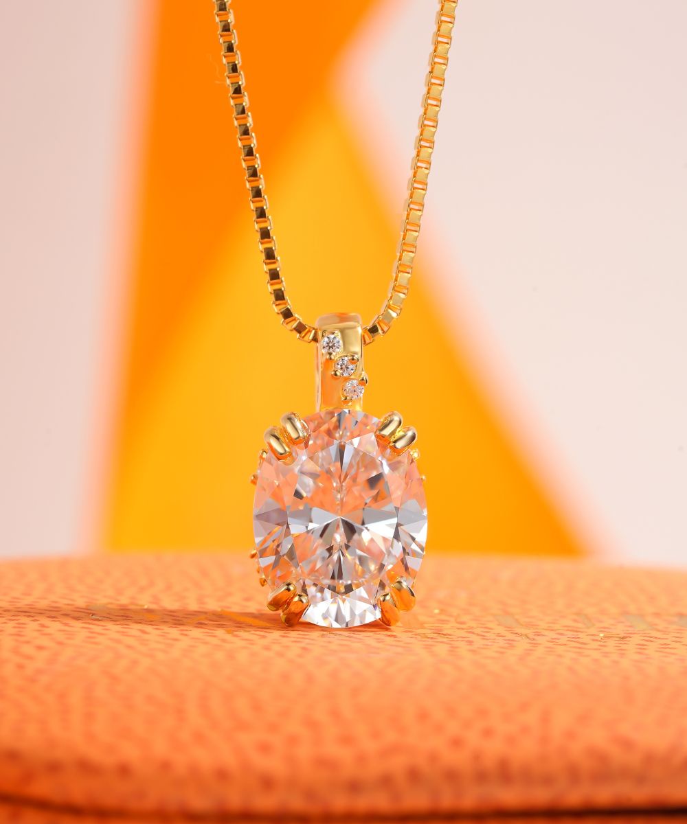 Satéur Galaxie Dorée Diamond Necklace™, 18K Gold