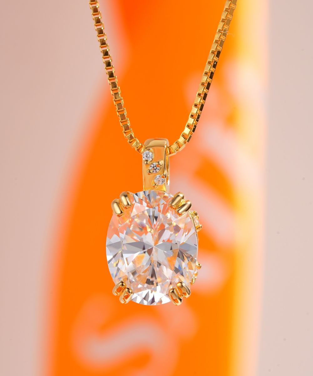 Satéur Galaxie Dorée Diamond Necklace™, 18K Gold