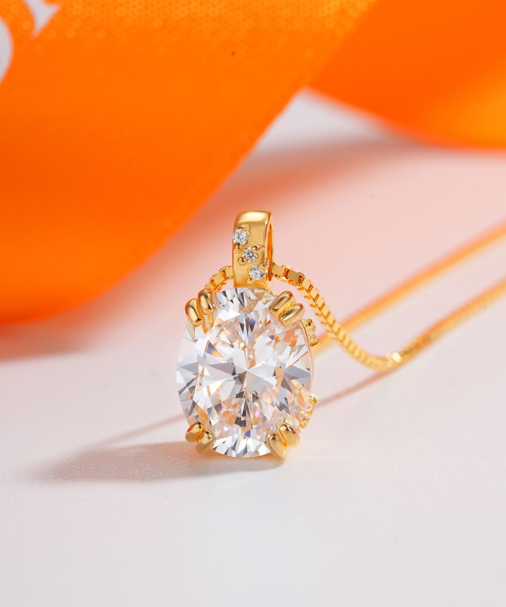 Satéur Galaxie Dorée Diamond Necklace™, 18K Gold