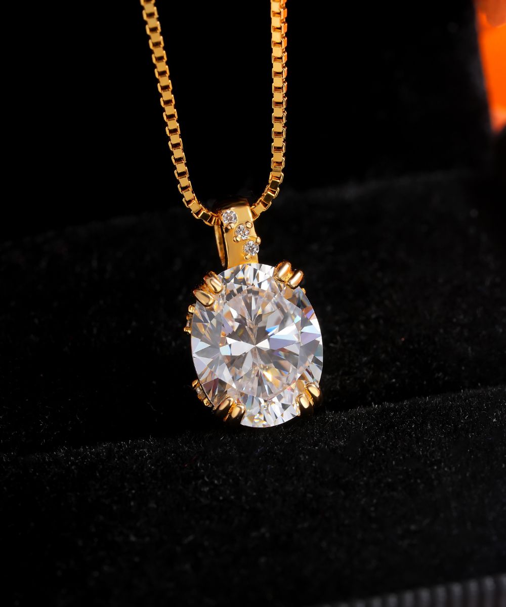 Satéur Galaxie Dorée Diamond Necklace™, 18K Gold