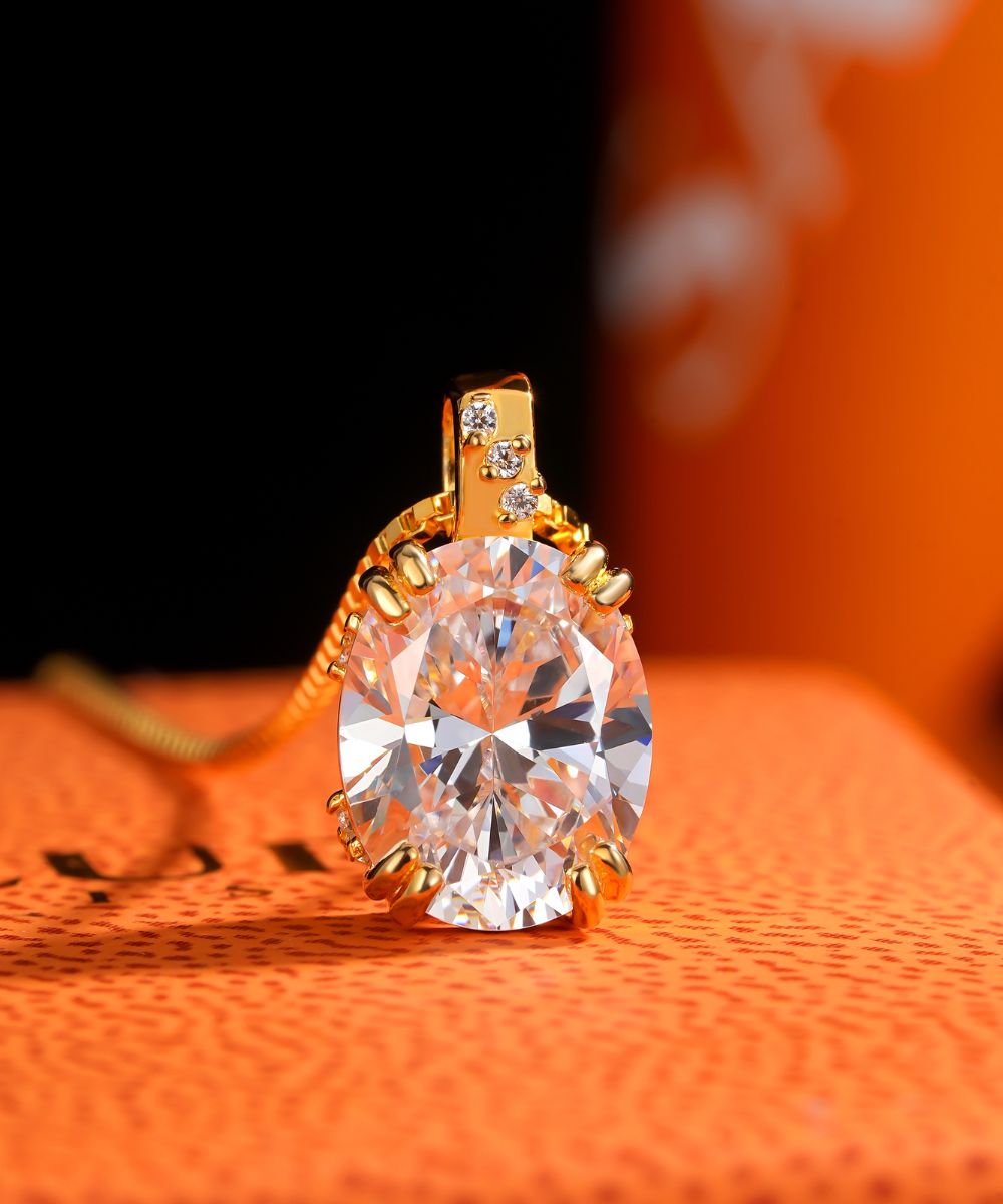 Satéur Galaxie Dorée Diamond Necklace™, 18K Gold