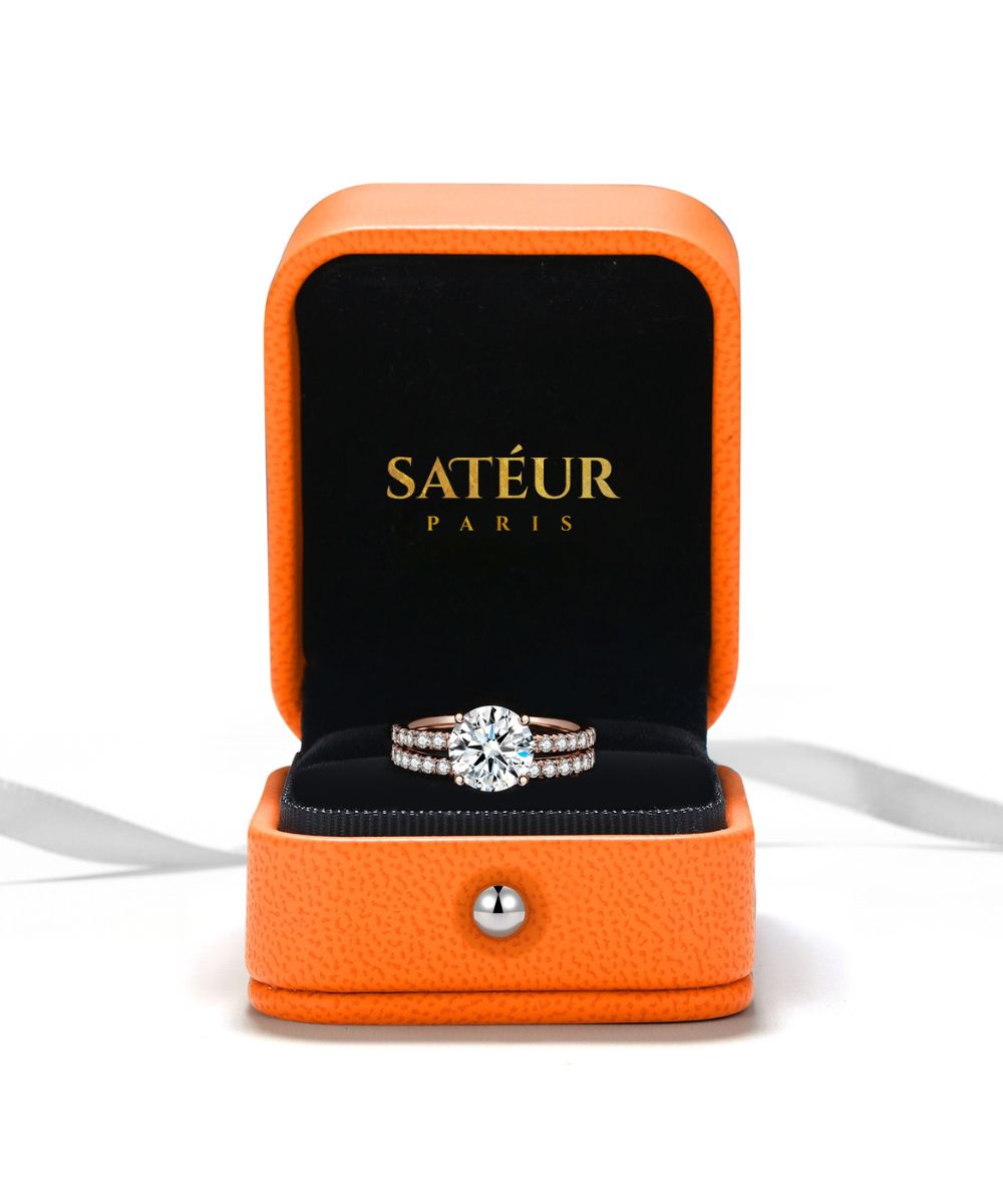 Satéur Rosé Cercle 婚戒套組™ 戒指