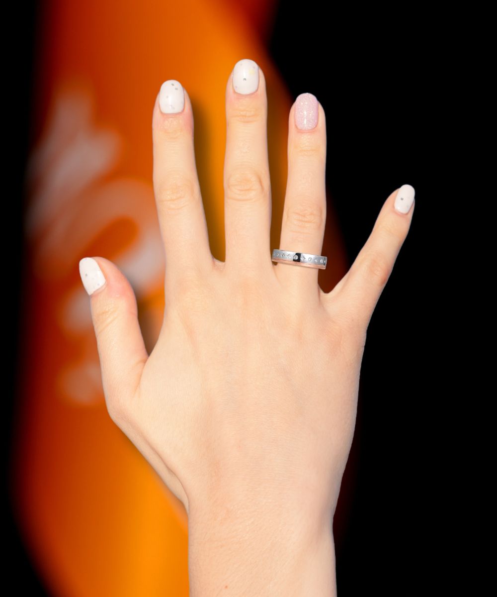 Bague Rosé Céleste Satéur™