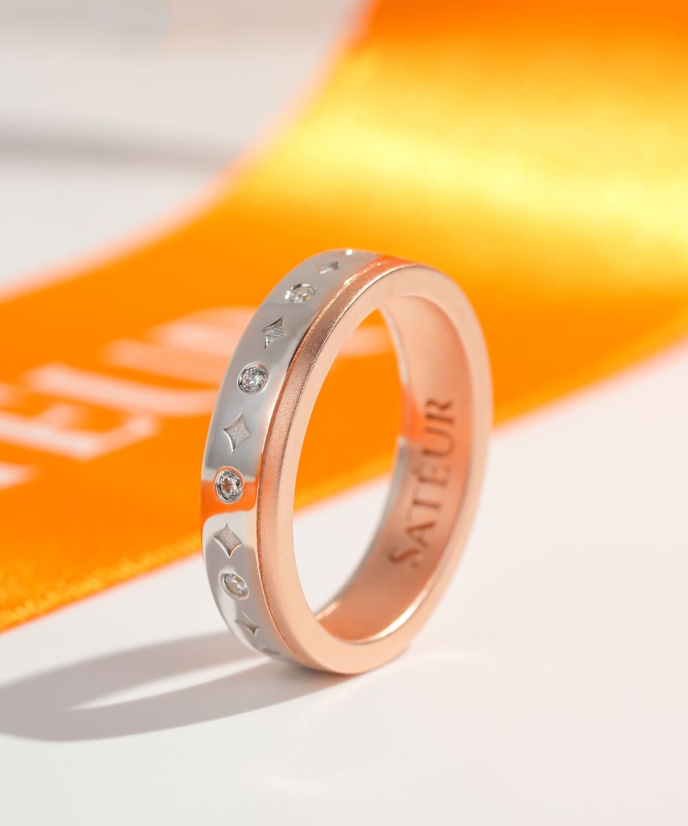 Bague Rosé Céleste Satéur™