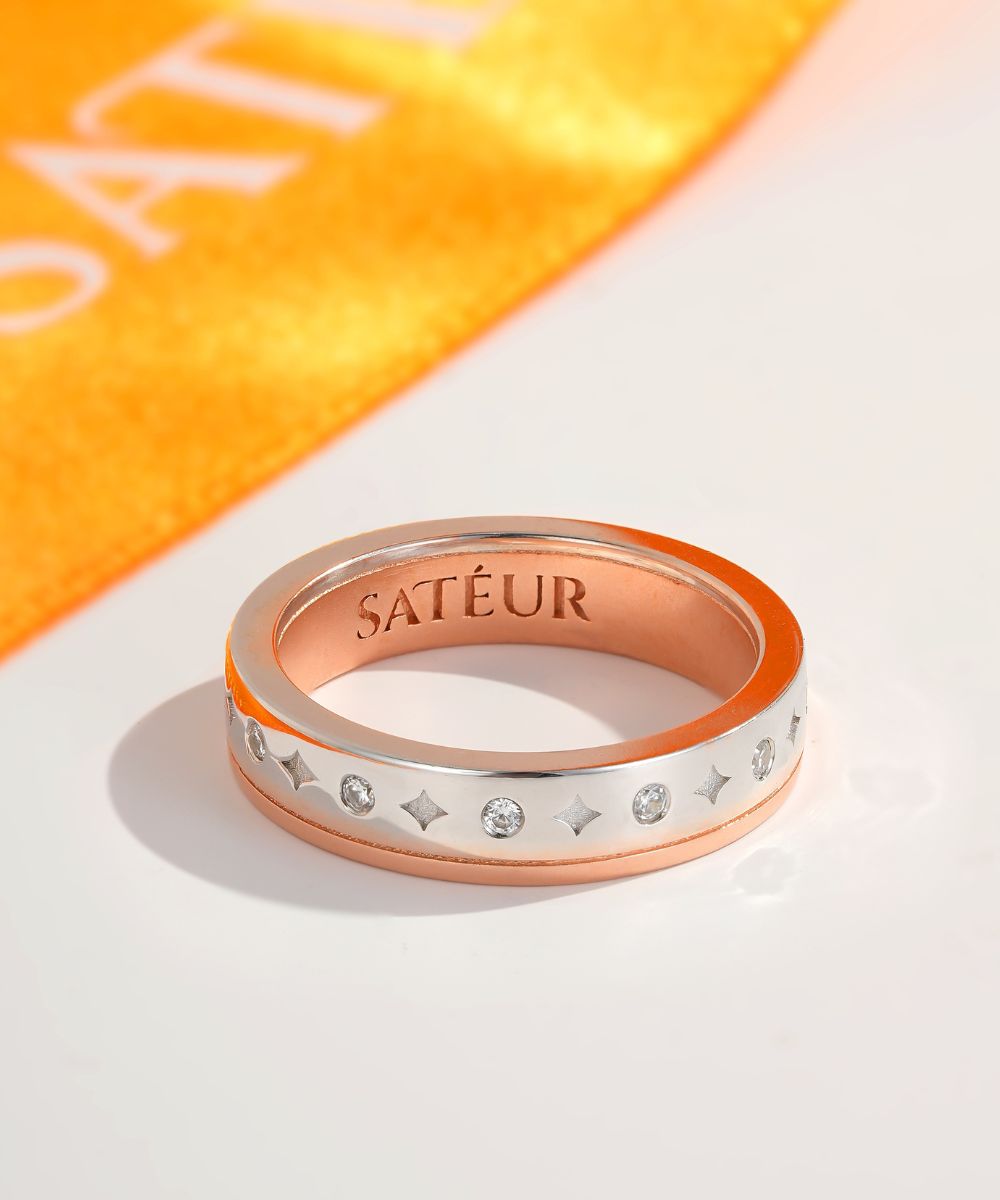 Bague Rosé Céleste Satéur™