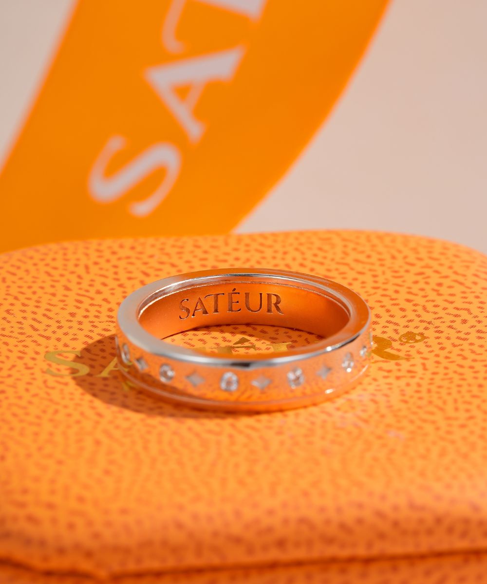 Bague Rosé Céleste Satéur™