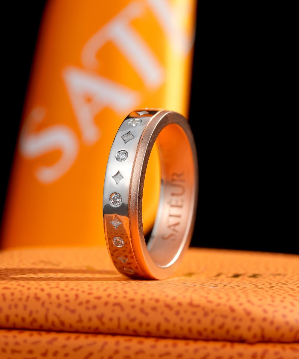 Bague Rosé Céleste Satéur™