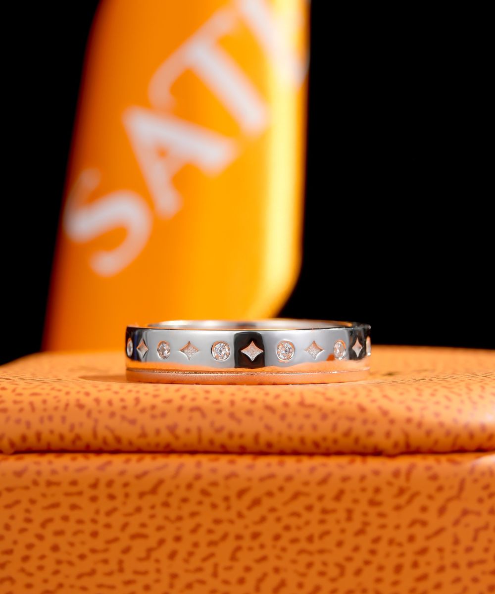 Bague Rosé Céleste Satéur™