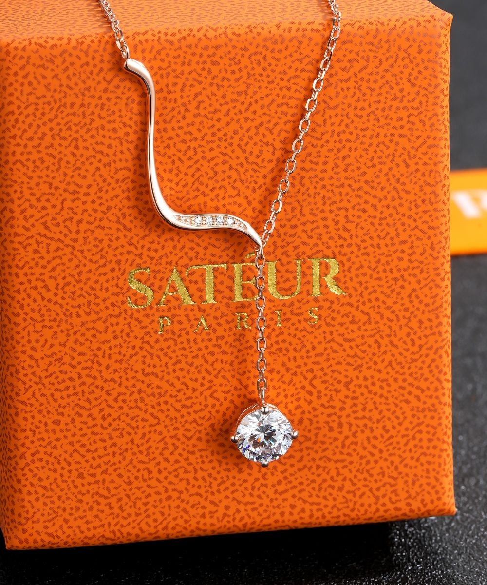 Satéur Vérité Sacrée Diamond Necklace™, 18K White Gold