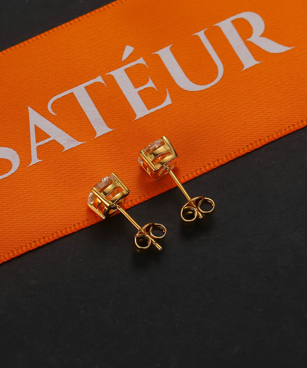Satéur Exquise Diamond Earrings™, 18K Gold