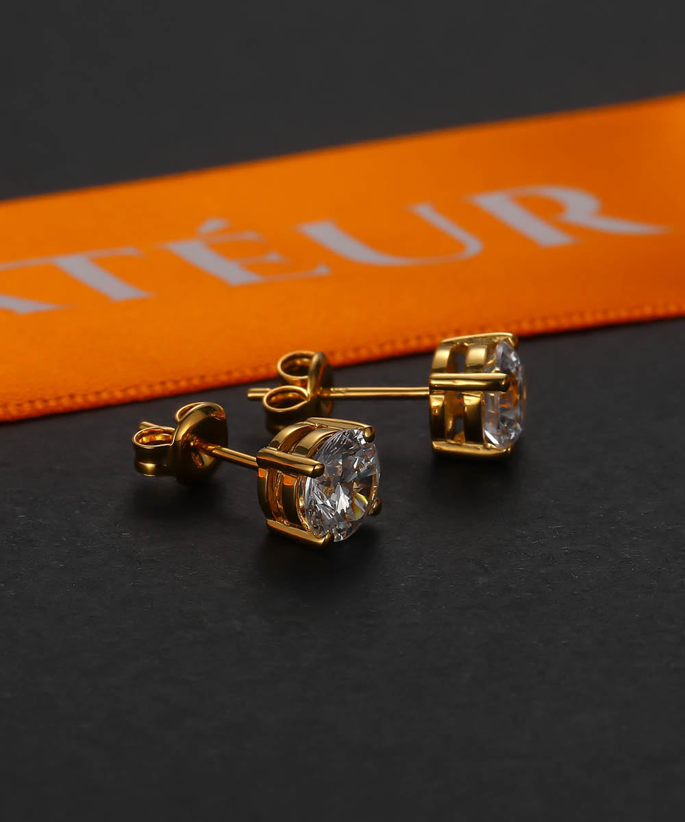 Satéur Exquise Diamond Earrings™, 18K Gold