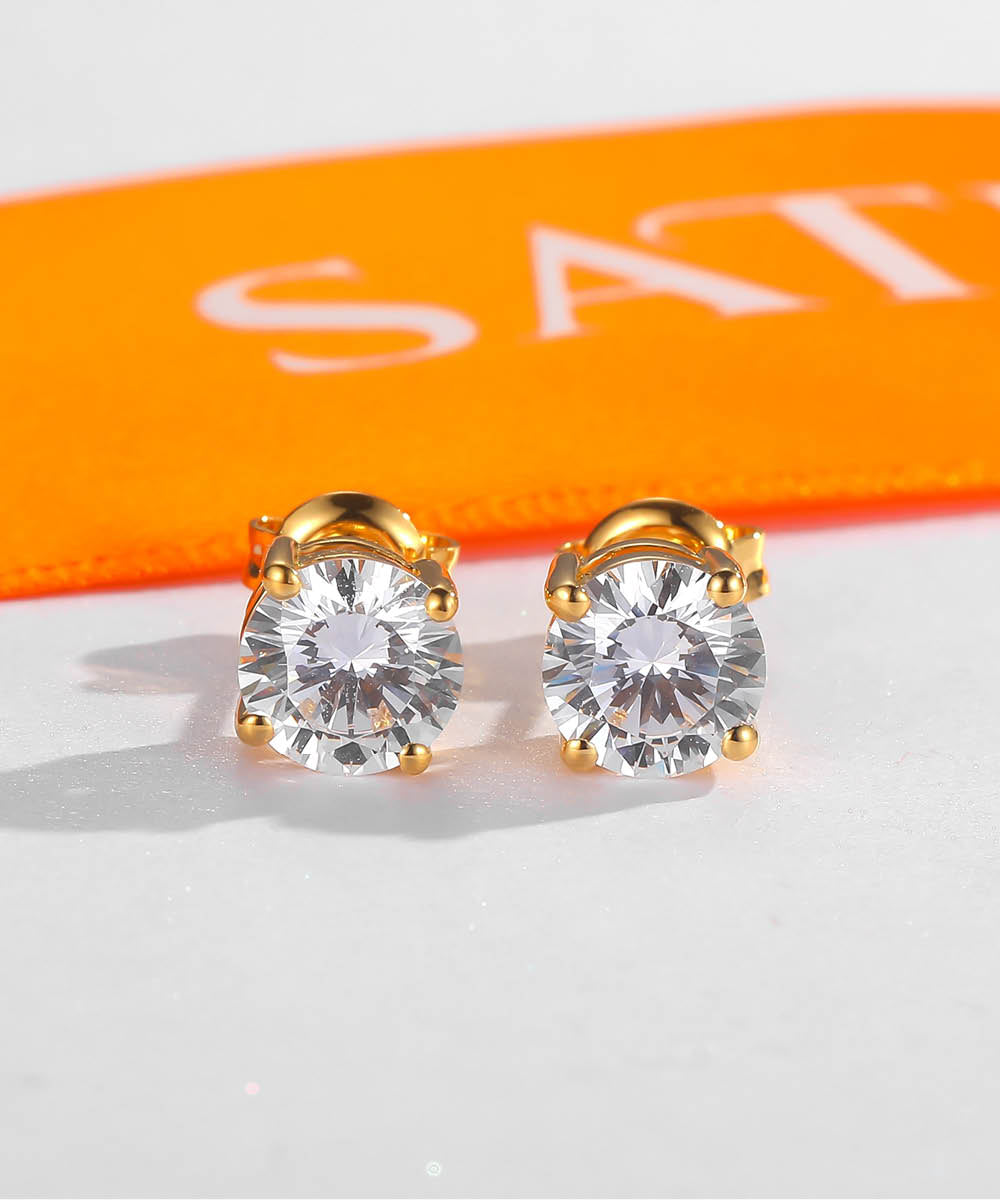 Satéur Exquise Diamond Earrings™, 18K Gold