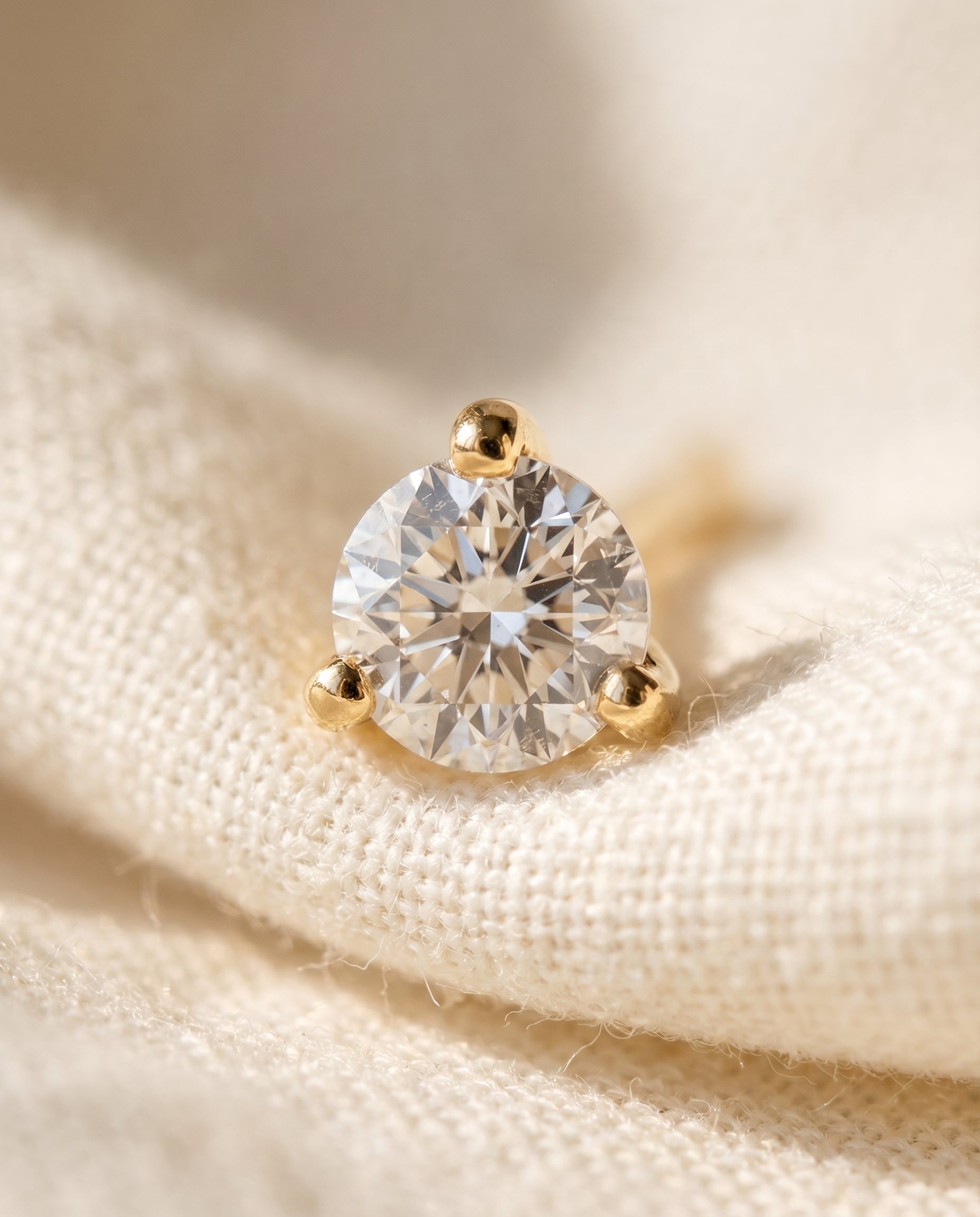 Satéur Aube Diamond Studs™, 14K Solid Gold — image 9