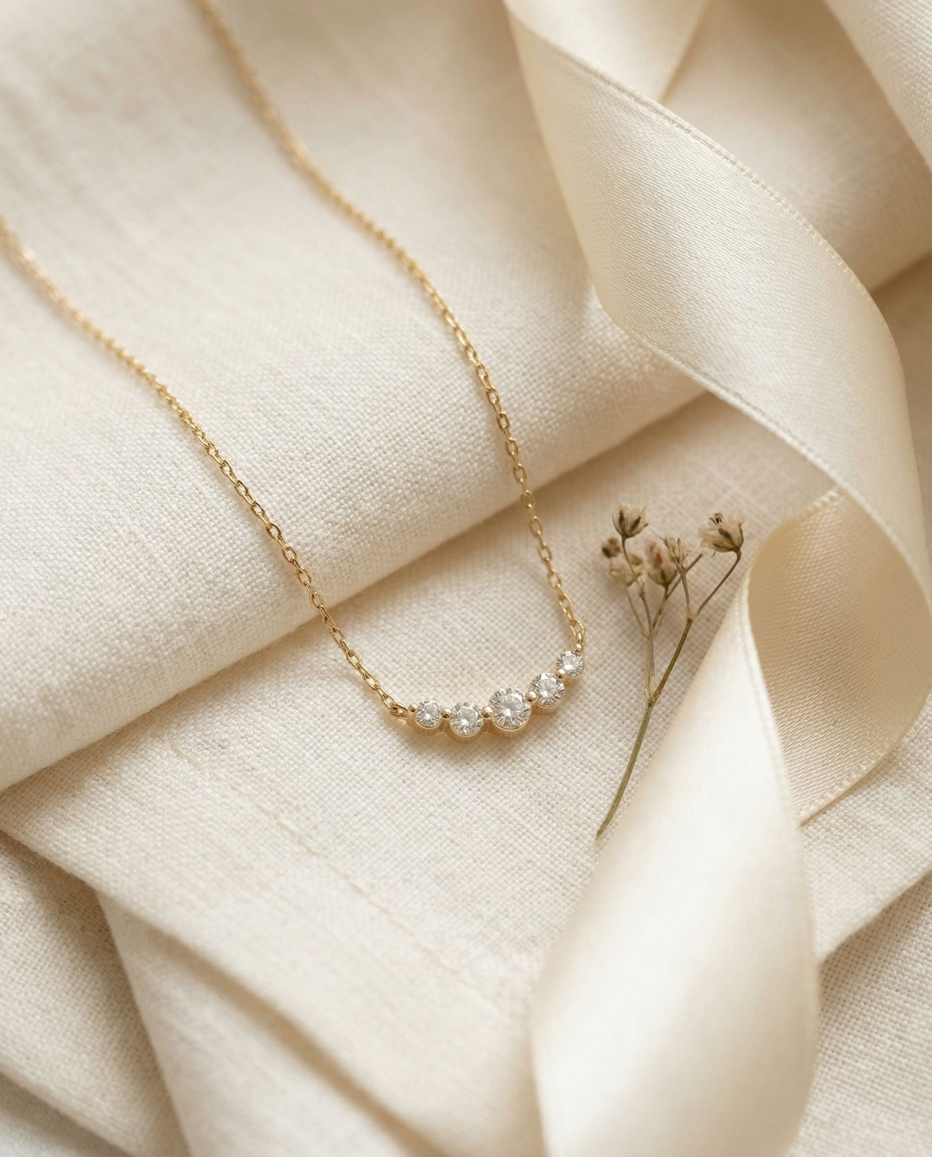 Satéur Cadence Diamond Necklace™, 14K Solid Gold — image 2
