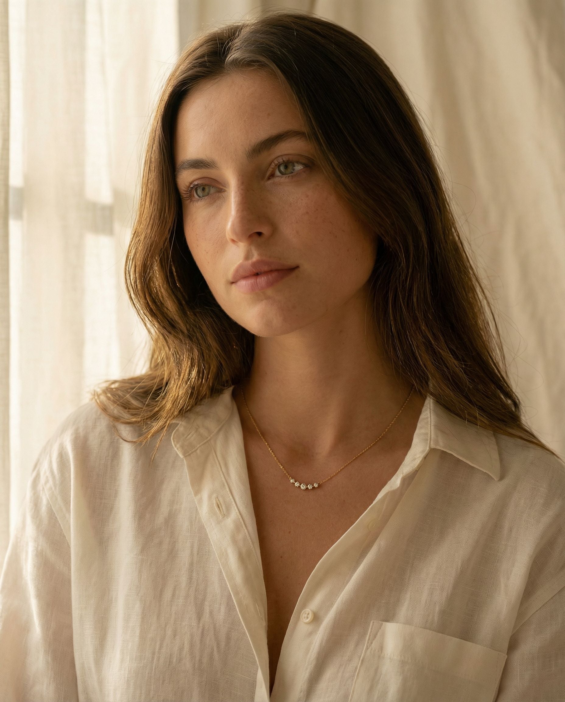 Satéur Cadence Diamond Necklace™, 14K Solid Gold — image 6