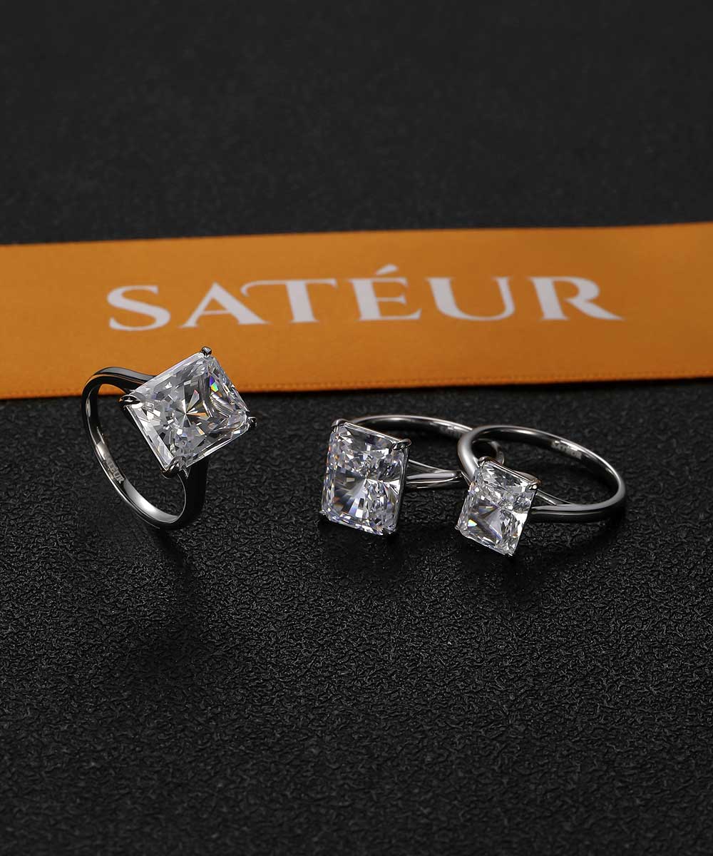 Satéur Étincelle Diamond Ring™, 18K White Gold