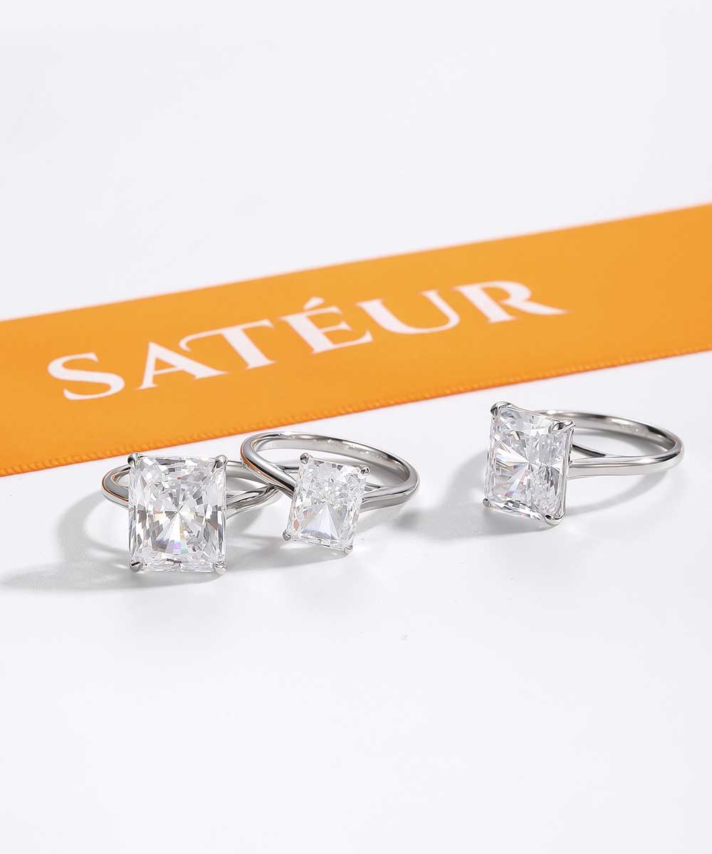 Satéur Étincelle Diamond Ring™, 18K White Gold