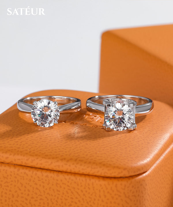 Satéur Vivienne Diamond Ring™, 18K White Gold