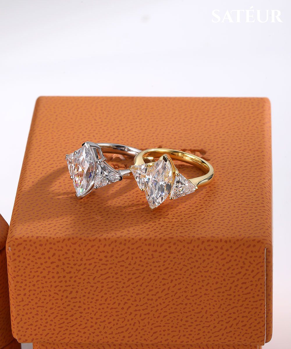 Satéur Star Lumière Aurous Gold Diamond Ring™, 18K Gold