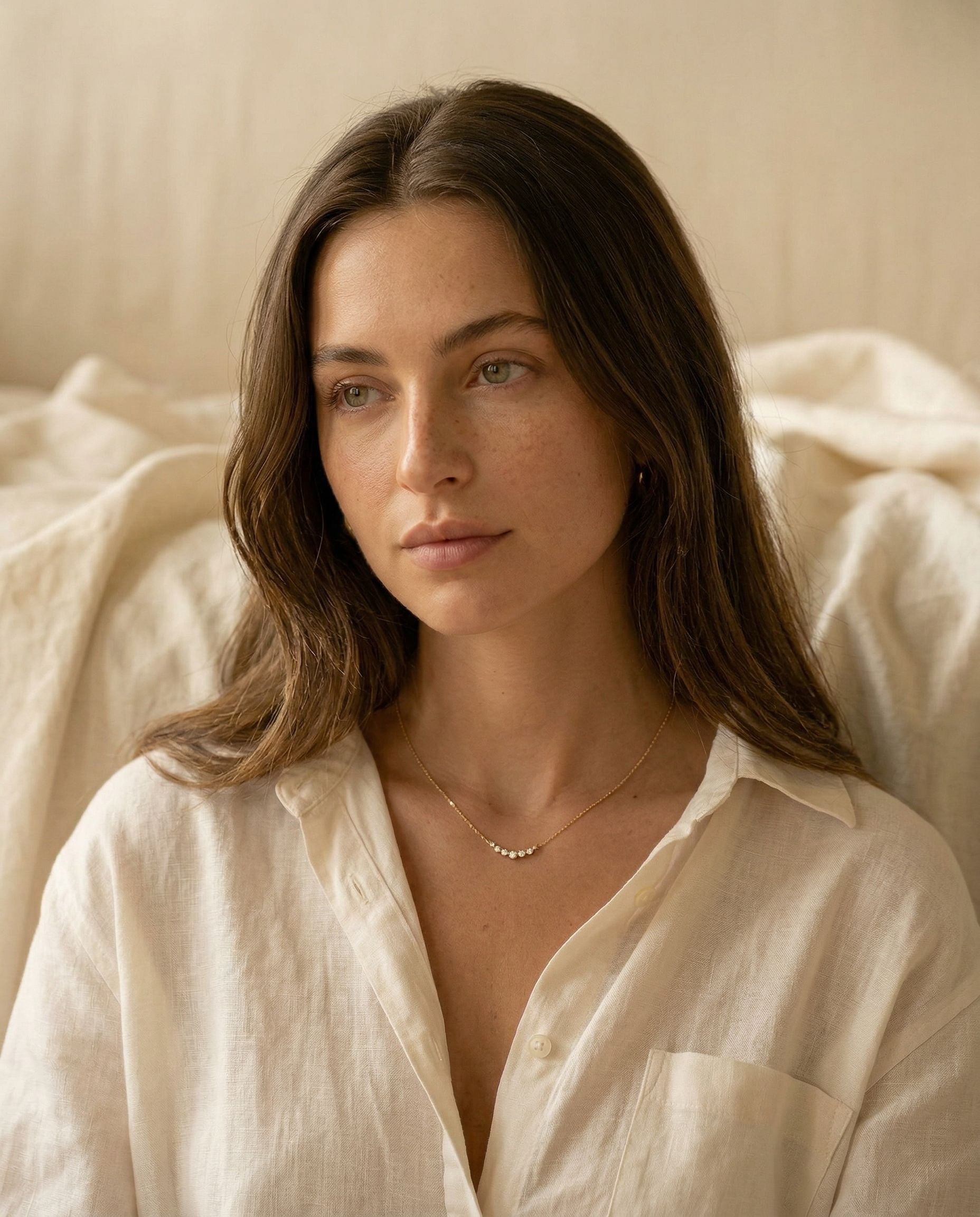Satéur Lueur Diamond Necklace™, 14K Solid Gold — image 6