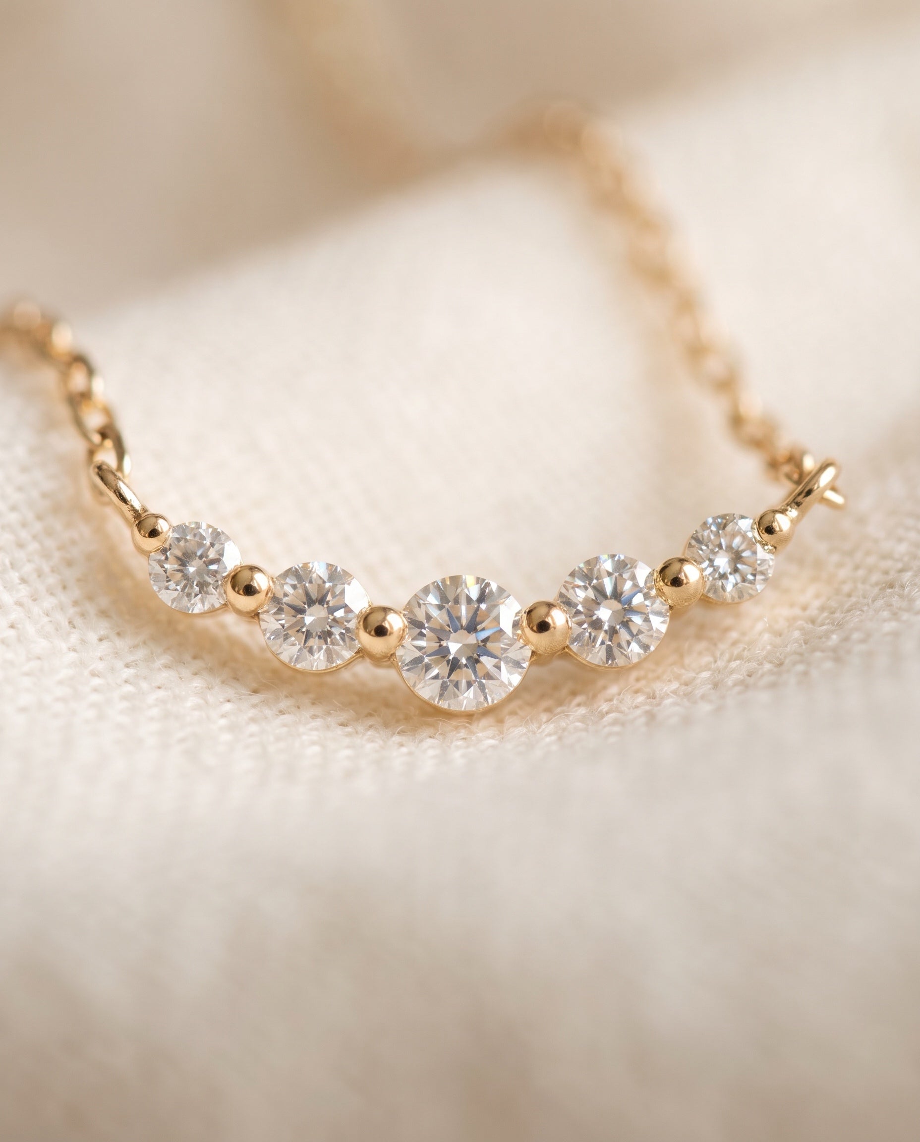 Satéur Lueur Diamond Necklace™, 14K Solid Gold