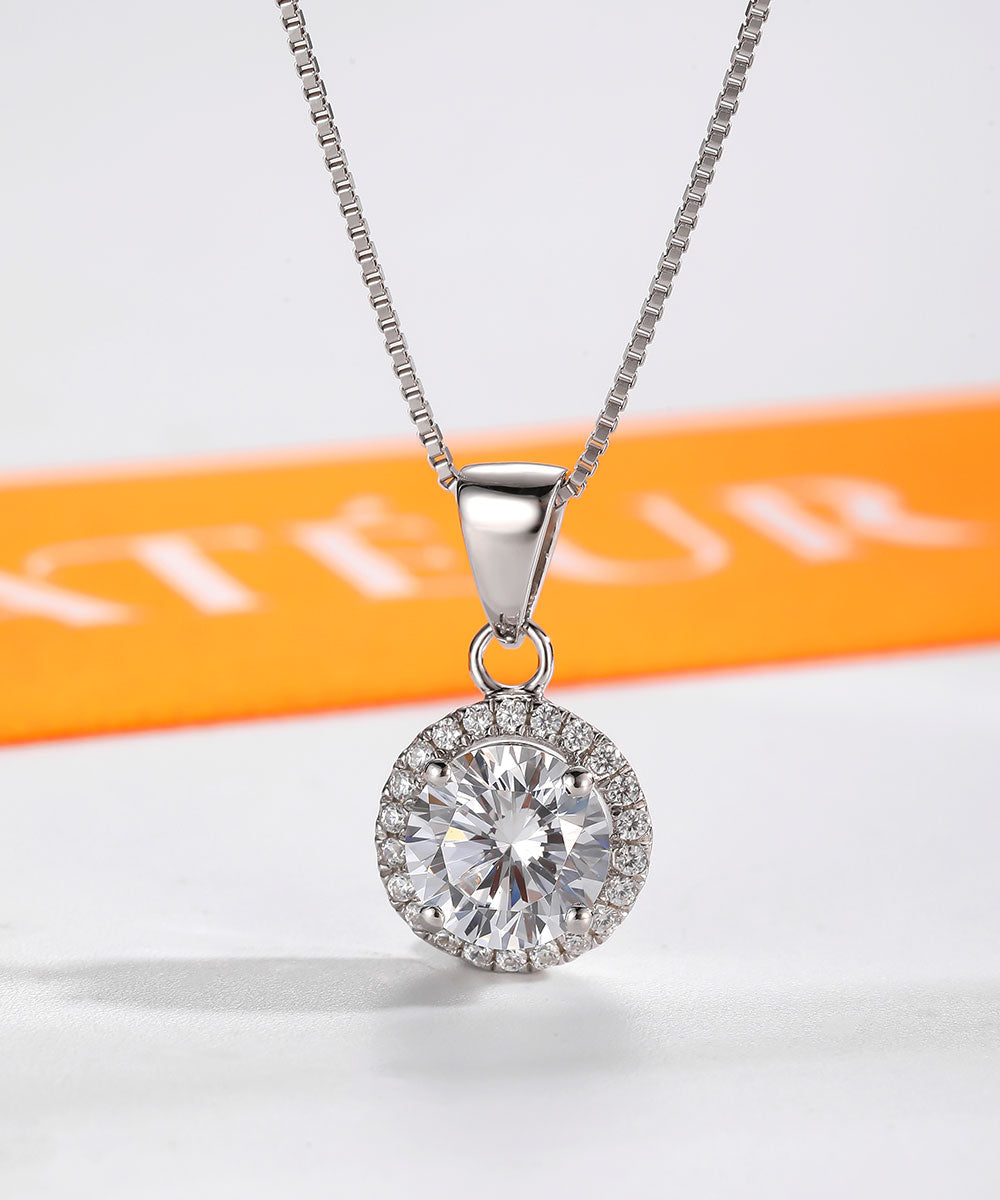 Satéur L'Eclat Diamond Necklace™, 18K White Gold