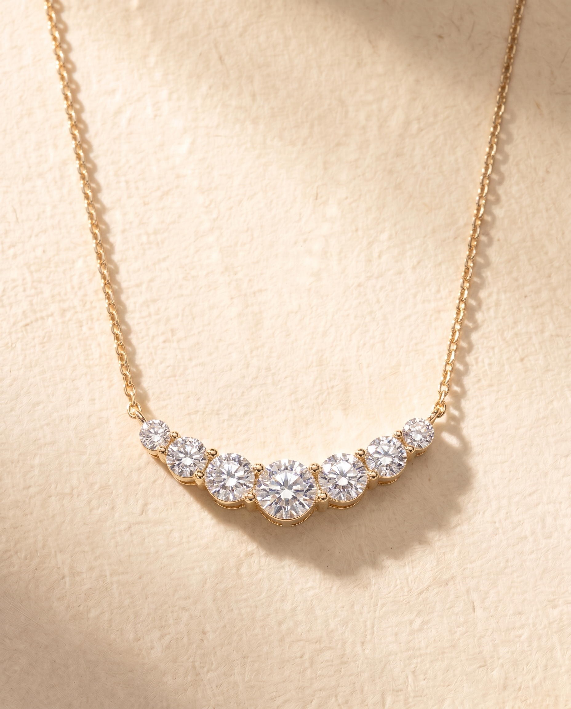 Satéur Rivière Diamond Necklace™, 14K Solid Gold — image 11