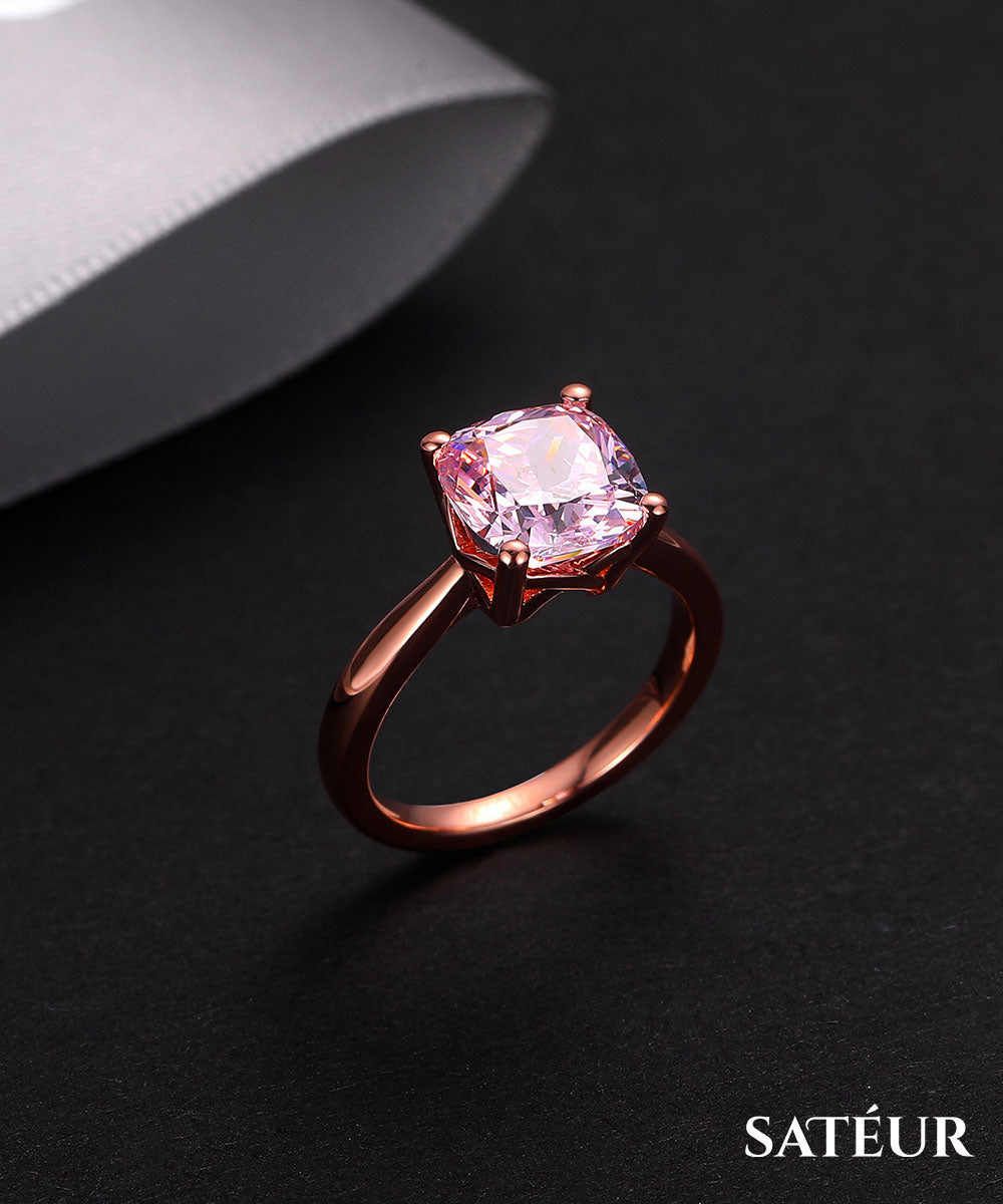 Satéur Rosé Roi Destinée Diamond Ring™, 18K Rose Gold