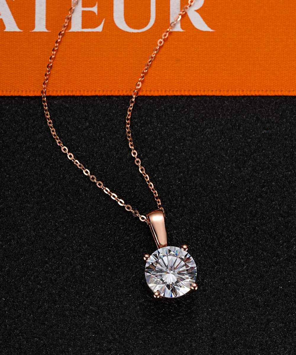 Satéur Rosé Destinée Diamond Necklace™, 18K Rose Gold