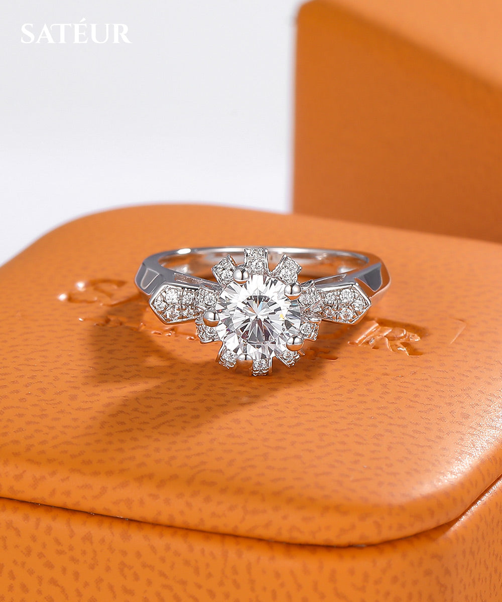 Satéur Ze-Corona Diamond Ring™, 18K White Gold