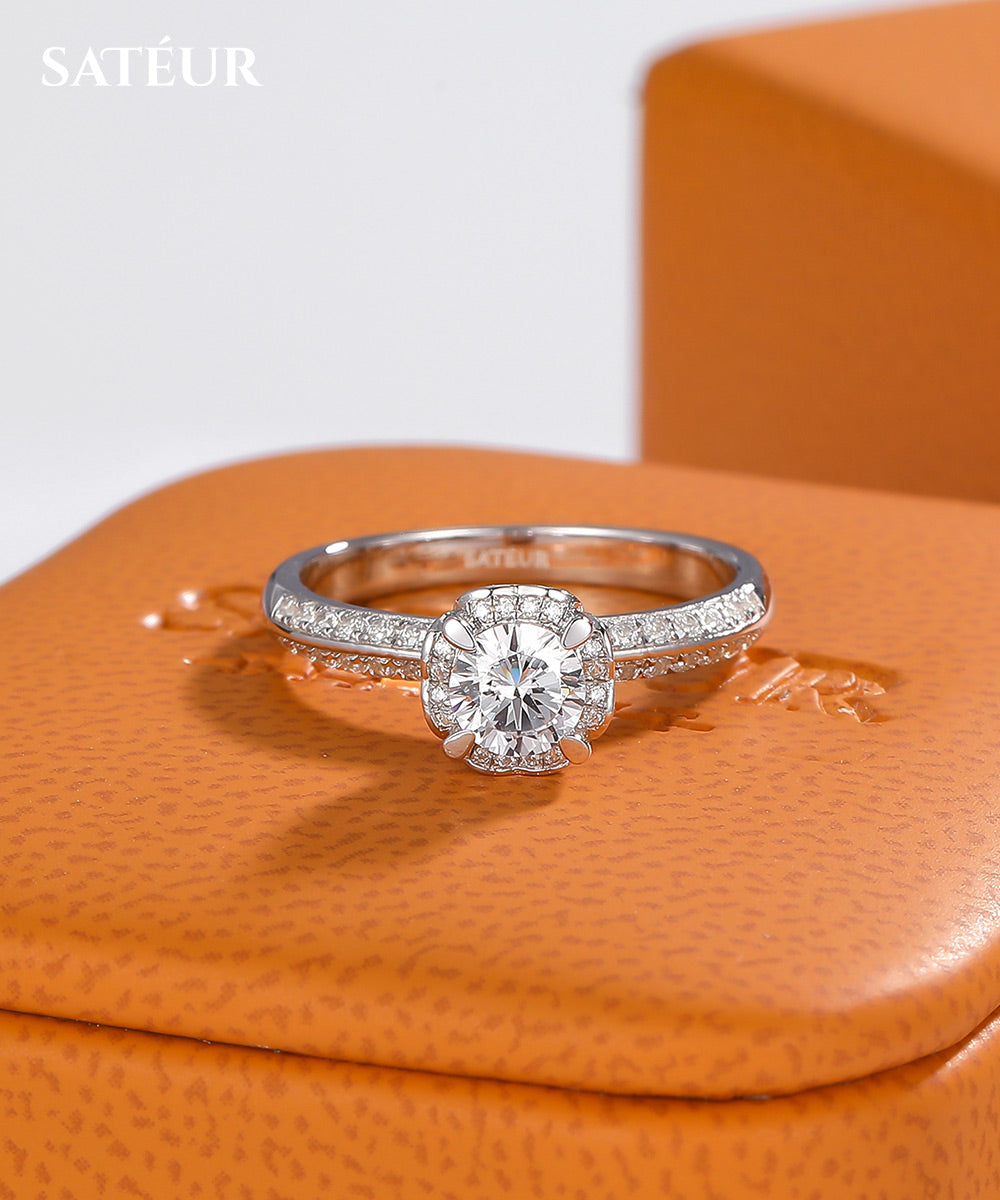 Satéur Princesse Diamond Ring™, 18K White Gold