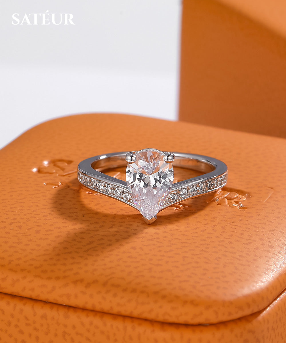 Satéur Tête de Perle Diamond Ring™, 18K White Gold