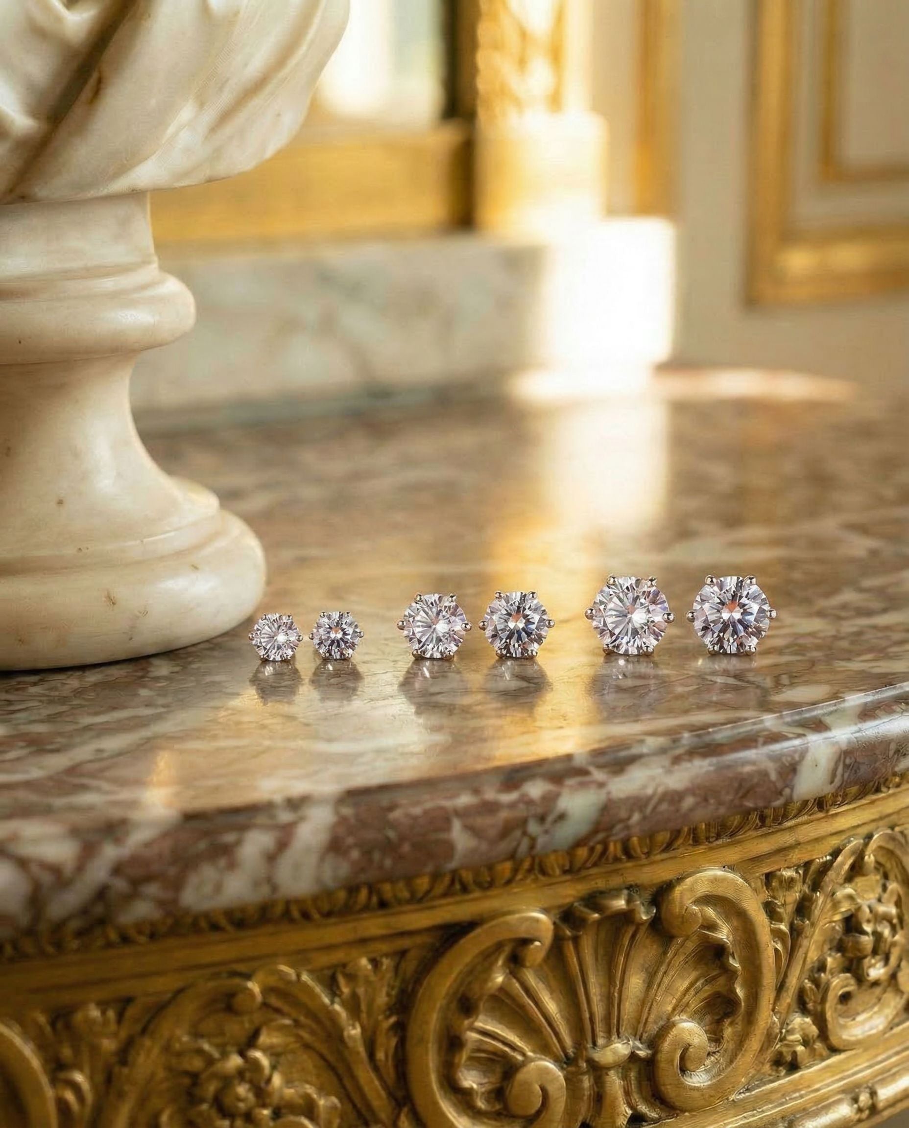 Satéur Destinée Diamond Earrings™, 18K White Gold